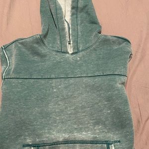 teal hoodie